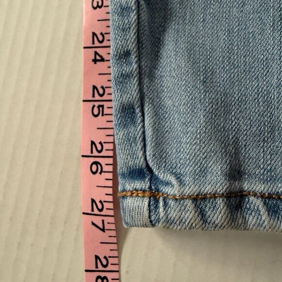 Old Navy Denim Overalls Women’s Size 8 Blue Stretch Cotton Straight Leg Casual - Picture 7 of 14